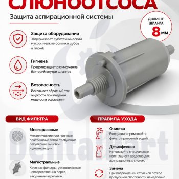 Фильтр слюноотсоса